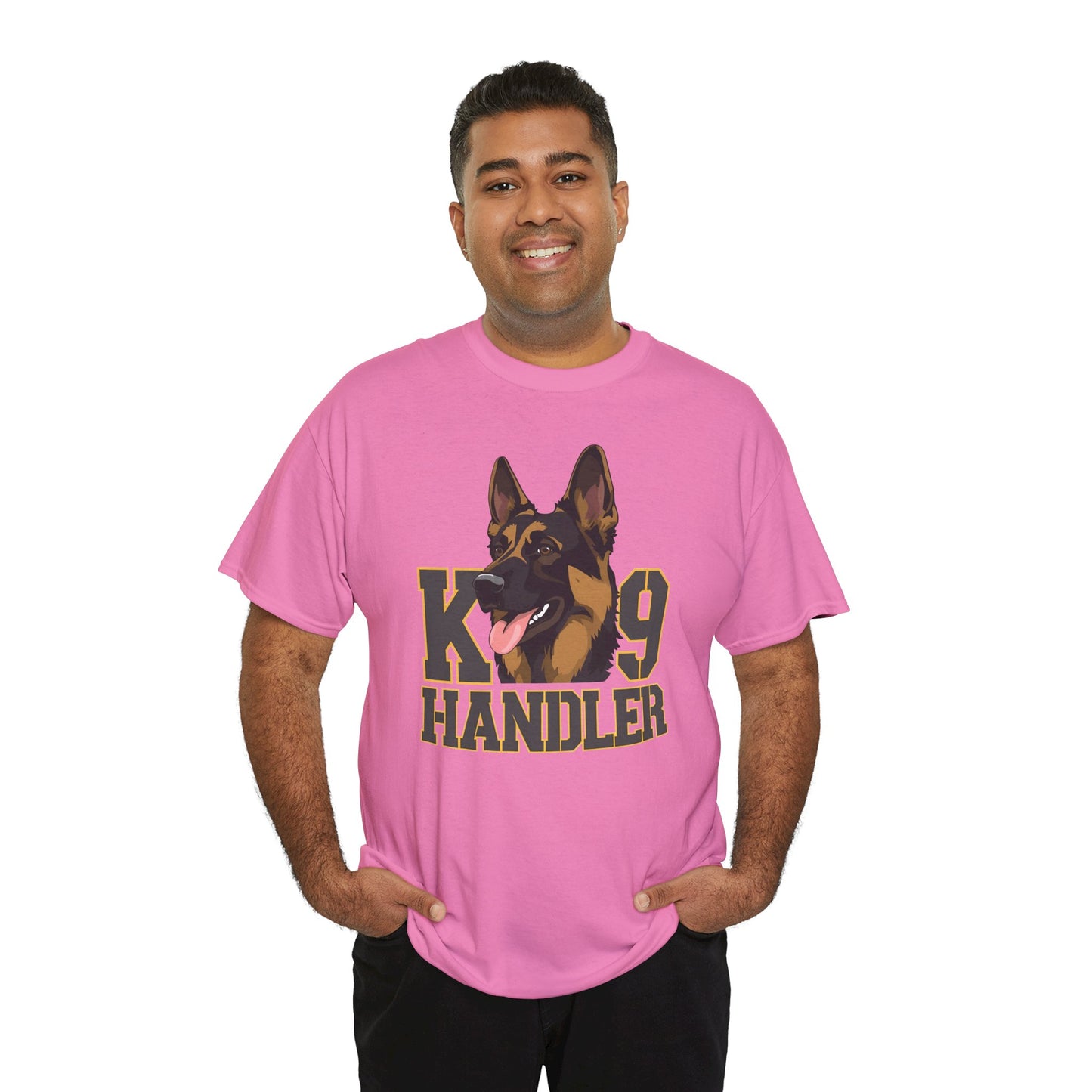 German Shepherd K9 Handler Tee, Perfect for Dog Lovers, Gift for Pet Owners, Unisex Cotton T-Shirt