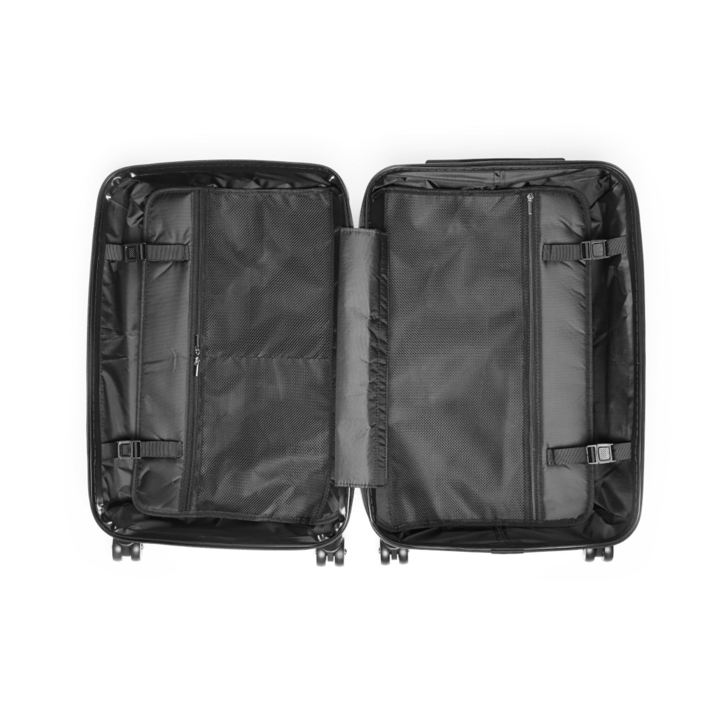 Dog Lover's Suitcase Featuring Graphic of a German Shepherd Puppy and Heart Shaped Balloon Attached to Tail