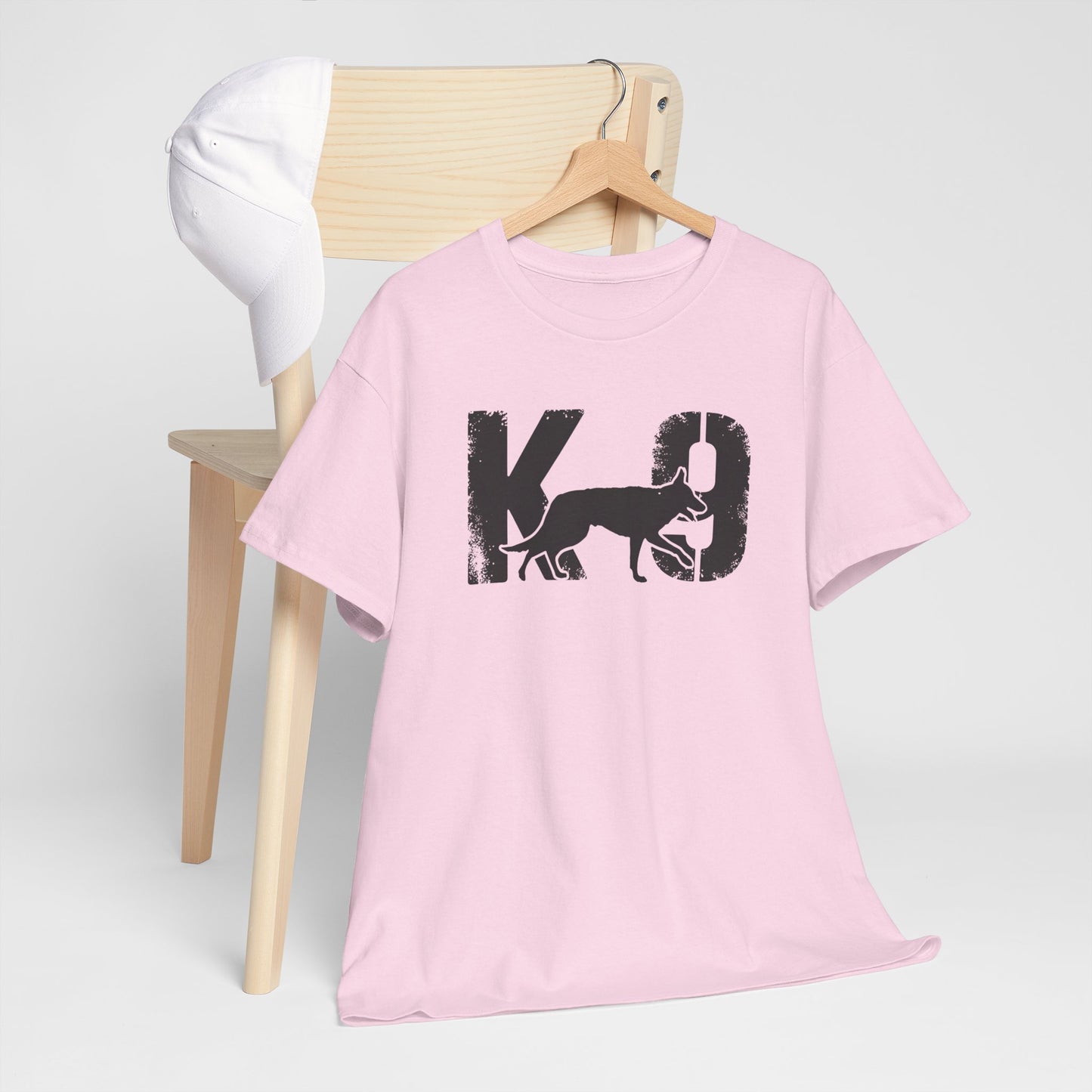 K-9 Dog Lover's Unisex Heavy Cotton Tee | T-Shirt for K-9 Handler | Dog Between K and 9 Design