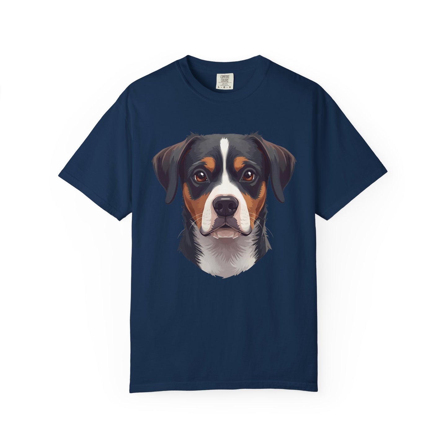 Unisex Tricolor Dog's 3D Design T-Shirt, Gift for Dog Owners, Animal Lover Apparel