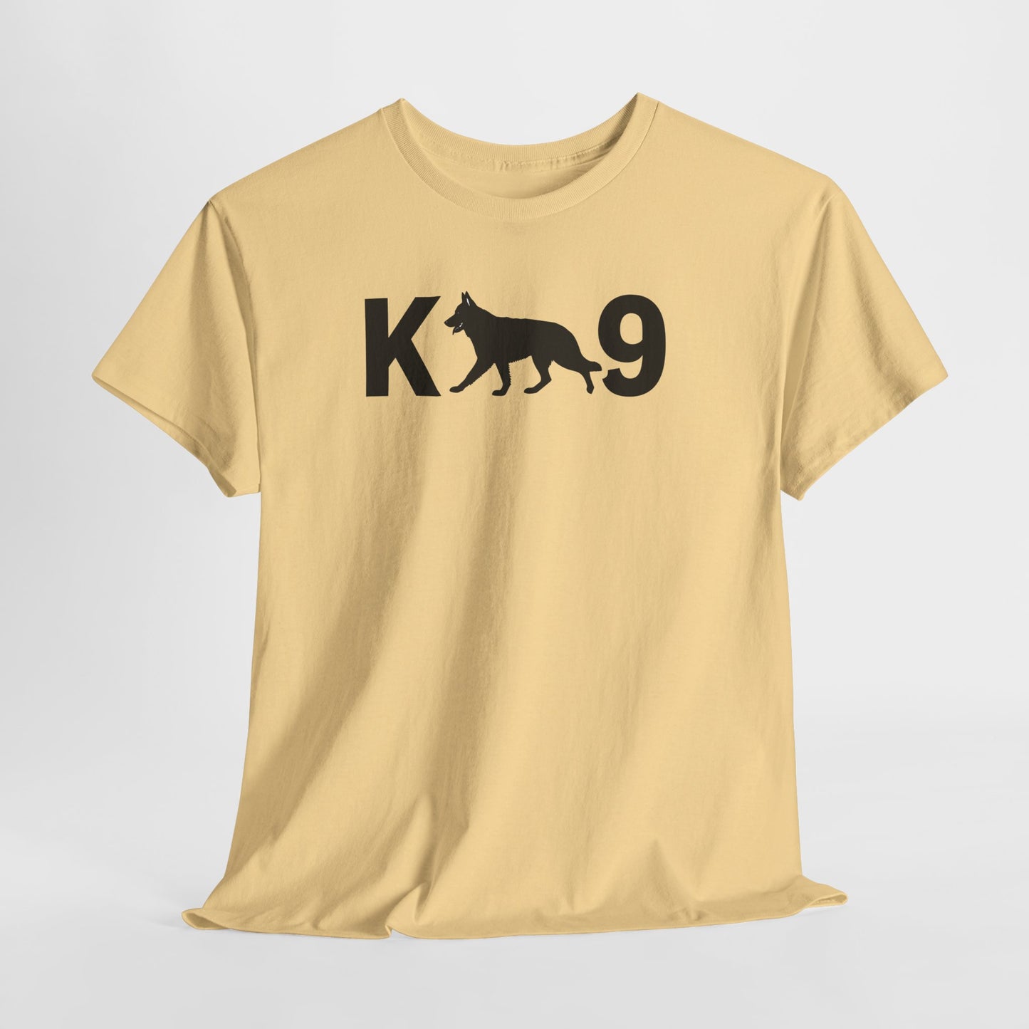 Black German Shepherd K9 Unisex Heavy Cotton Tee - Perfect for Dog Lovers, Pet Owners