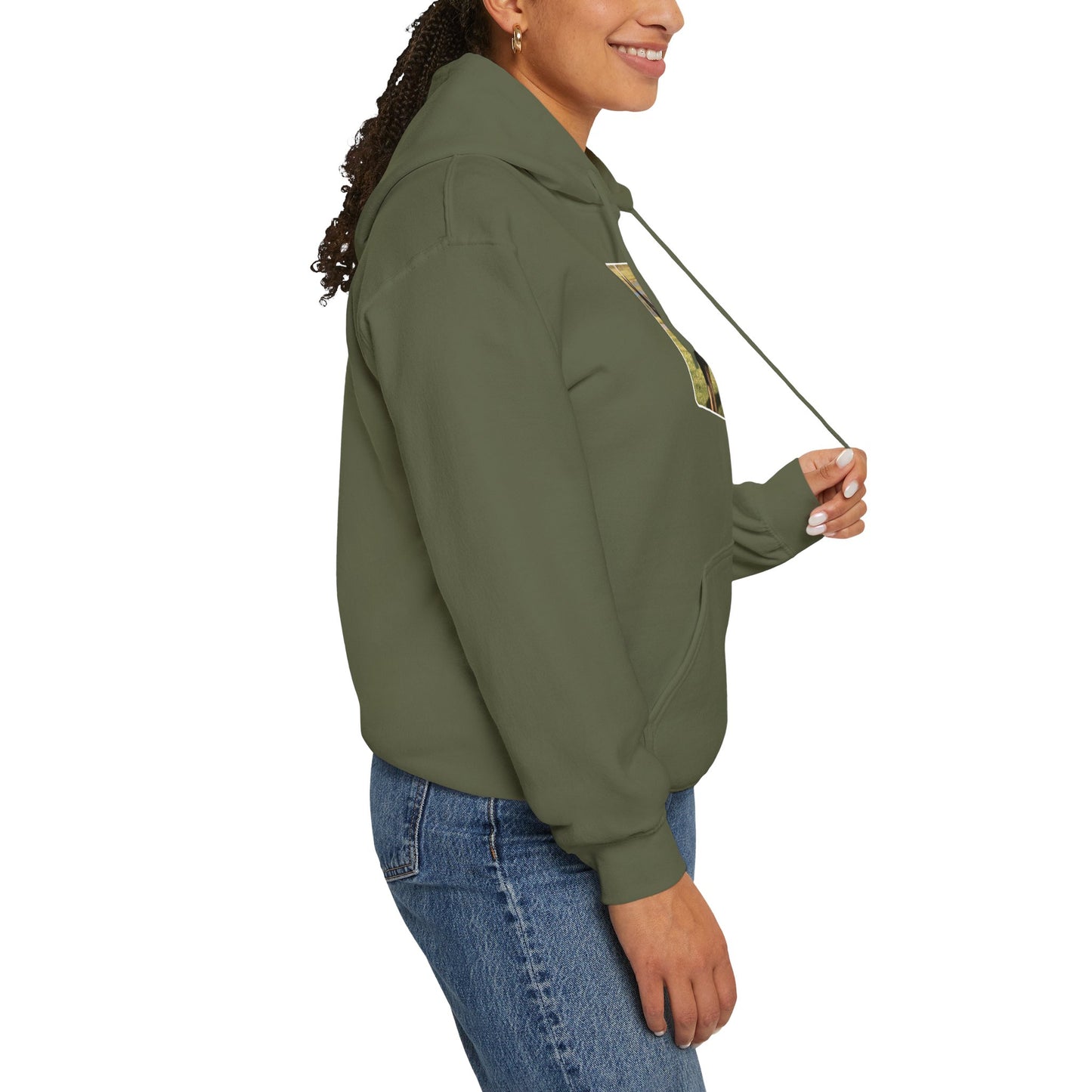 Unisex Dog Lover Hoodie With an Old Fashioned Working Line German Shepherd