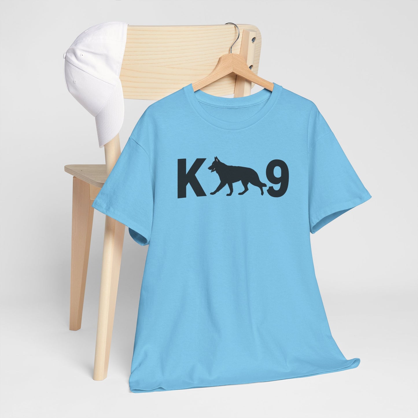 Black German Shepherd K9 Unisex Heavy Cotton Tee - Perfect for Dog Lovers, Pet Owners
