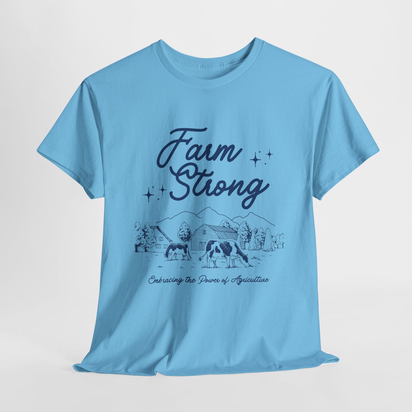 Farm Strong Unisex Cotton Tee - Embracing the Power of Agriculture, Motivational Shirt, Inspirational Tee