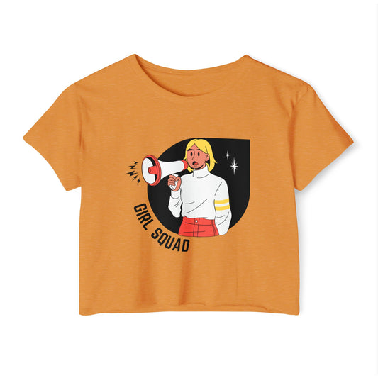 Girl Squad Women's Festival Crop Top, Graphic Tee, Casual Summer Top, Gift for Friends, Concert Outfit, Cute Weekend Wear