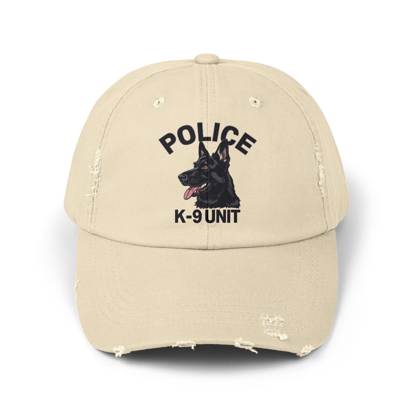 K-9 Unit Police Hat Featuring German Shepherd | Stylish Unisex Distressed Cap | Dog Lover Gift