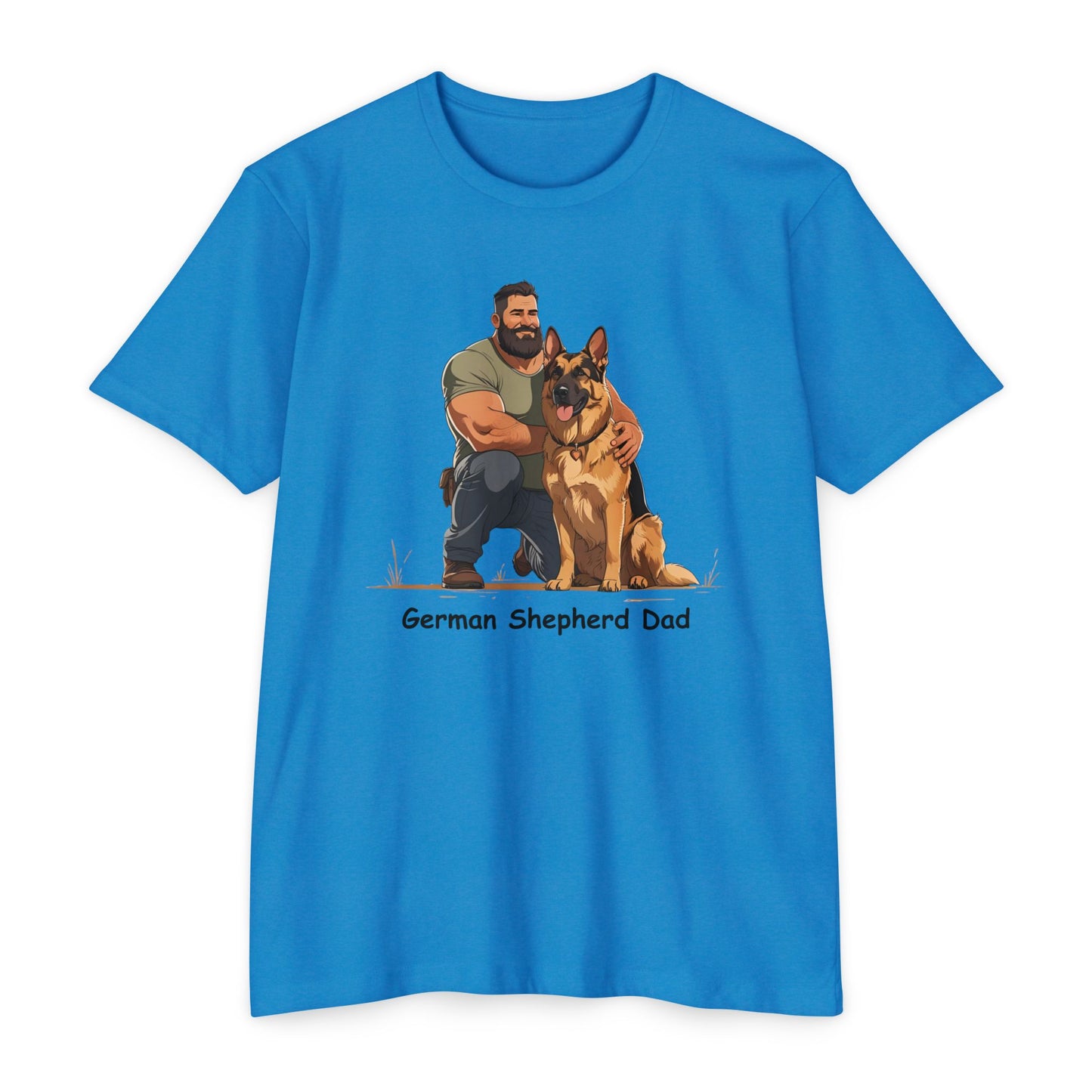 German Shepherd Dad Unisex T-Shirt, Dog Lover Shirt, Pet Owner Gift, Father's Day Tee, Animal Rescue Support