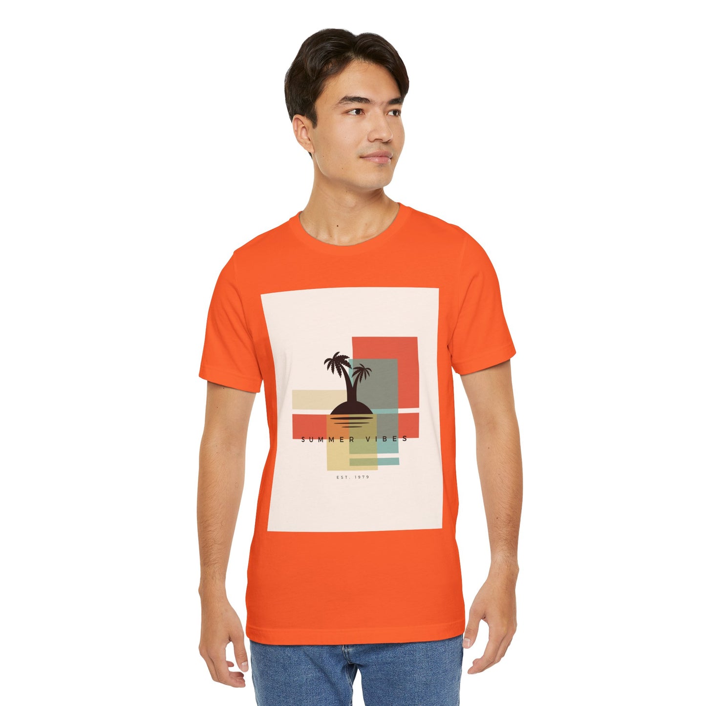 Tropical Sunset Tee, Summer Vibes Shirt, Vacation Outfit, Unisex Graphic Tee, Gift for Beach Lovers, Casual Wear