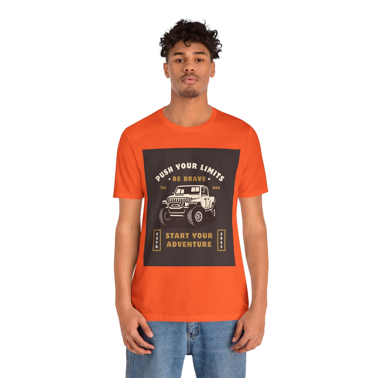 Push Your Limits Adventure-Inspiring Unisex Jersey Tee, Outdoor Shirt, Motivational T-Shirt, Gift for Adventurers, Hiking Apparel, Travel Tee