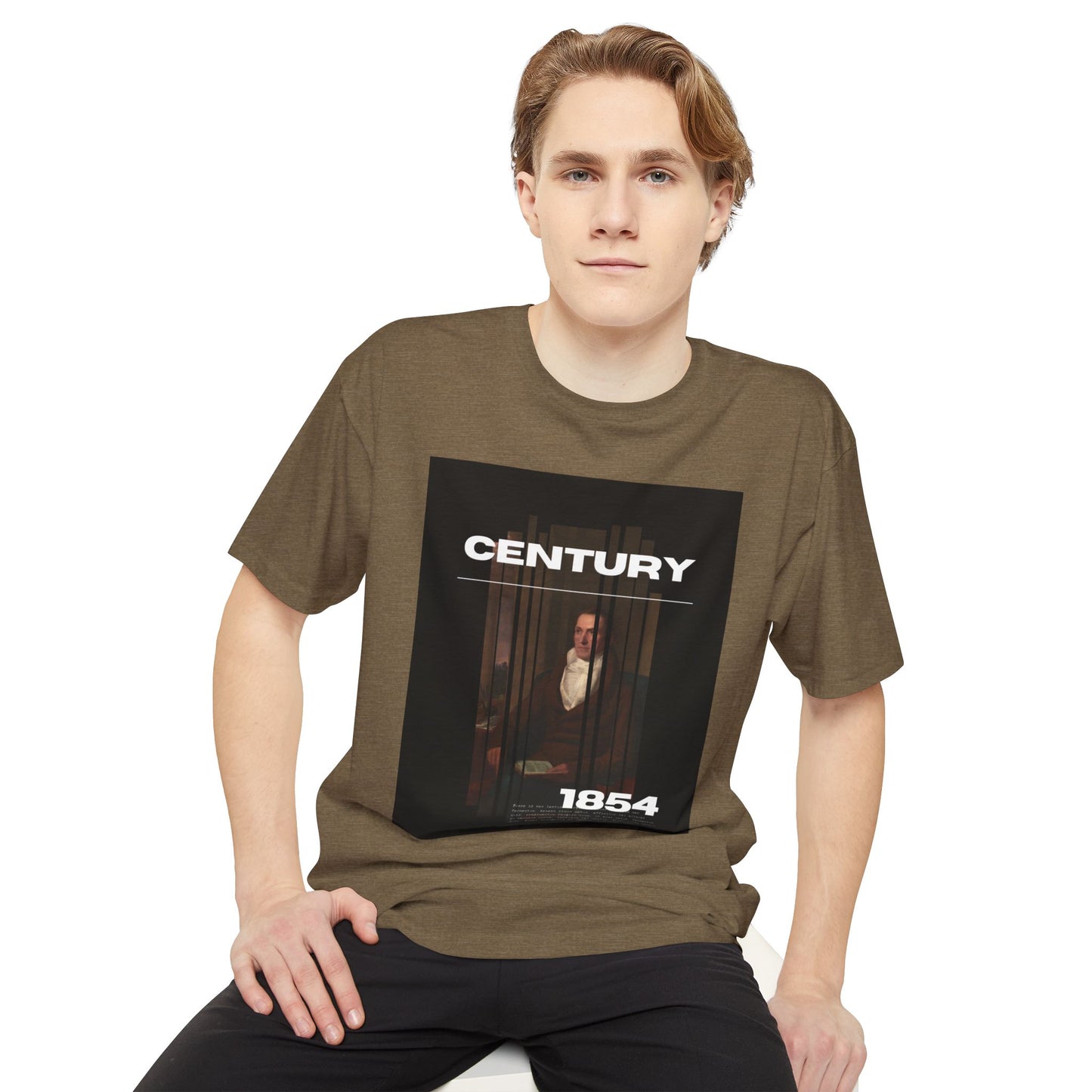 Urban Graphic Tee - Century 1854, Unisex Long Body Tee, Casual Streetwear, Perfect Gift for Art Lovers, Hipster Fashion