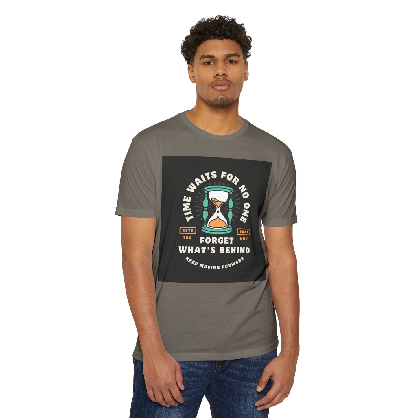 Inspirational Unisex T-Shirt: 'Time Waits for No One' - Motivational Tee, Casual Everyday Wear, Gift for Friends, Positive Message