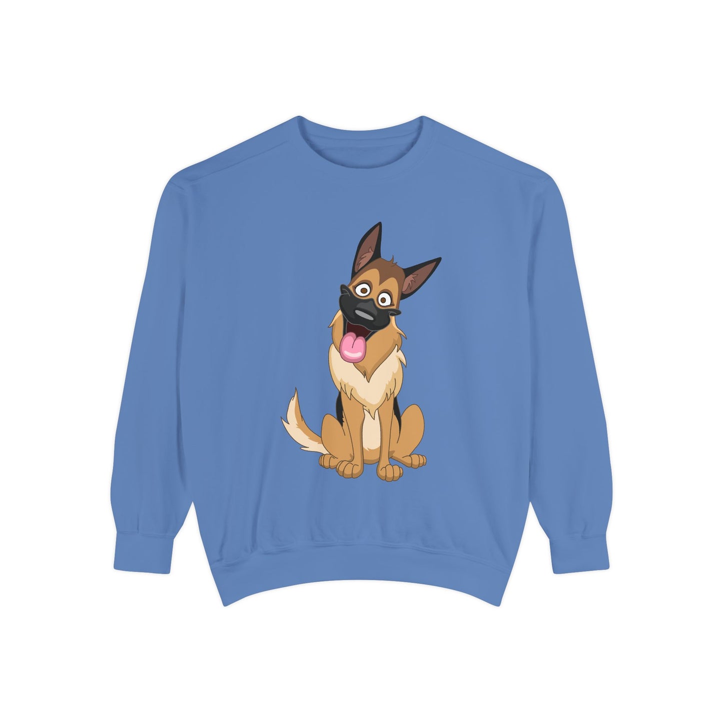 Funny Dog Cartoon Sweatshirt for Pet Lovers - Unisex Garment-Dyed Apparel