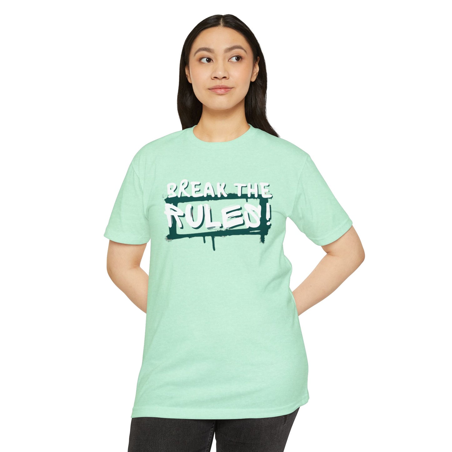Break the Rules Graphic Tee, Unisex T-Shirt for Trendsetters, Casual Everyday Wear, Gift for Teens, Fun Statement Shirt