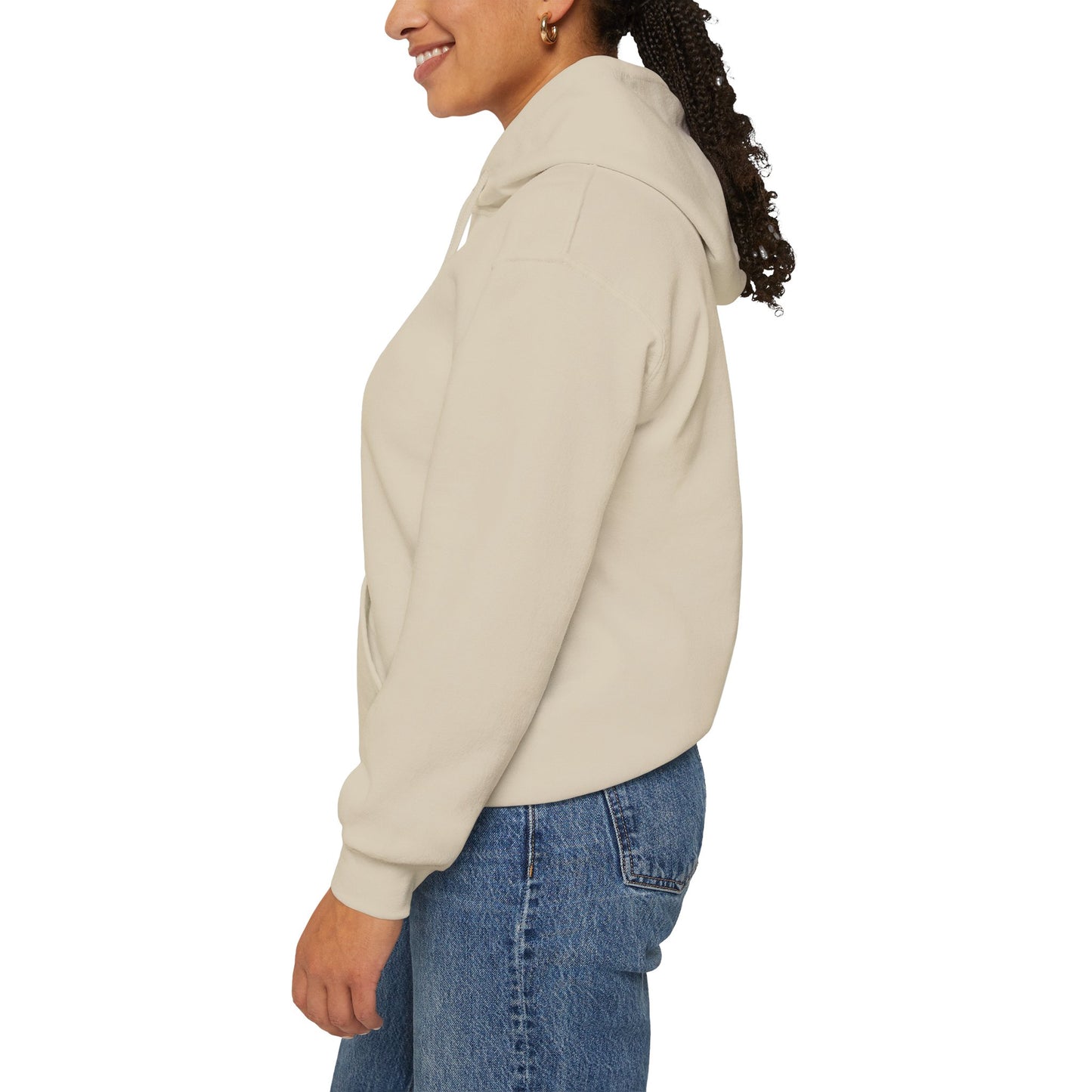 Unisex Dog Lover Hoodie With a German Shepherd Leaving Tongue Out and Caption What's Stronger Than Love