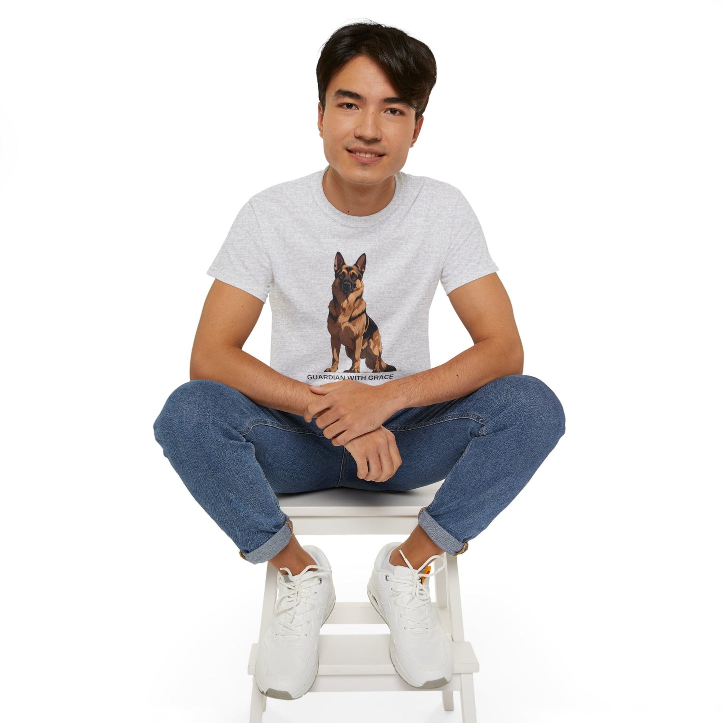 German Shepherd Guardian Tee - Unisex Ultra Cotton Shirt, Dog Lover Gift, Animal Spirit Apparel, Pet Memorial, Birthday Tee, Casual Wear