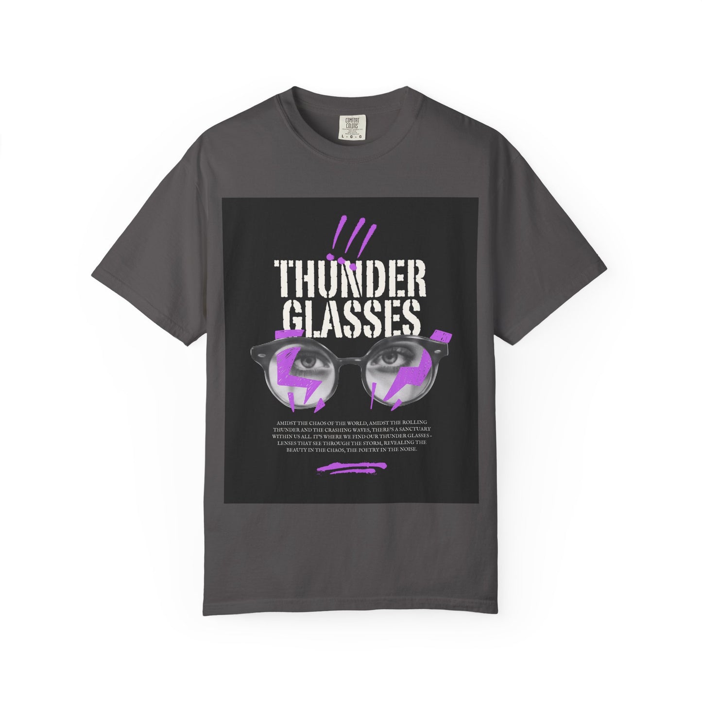 Thunder Glasses Unisex T-Shirt | Retro Graphic Tee for Music Lovers, Gift for Birthdays, Festivals, Unisex Style, Casual Wear