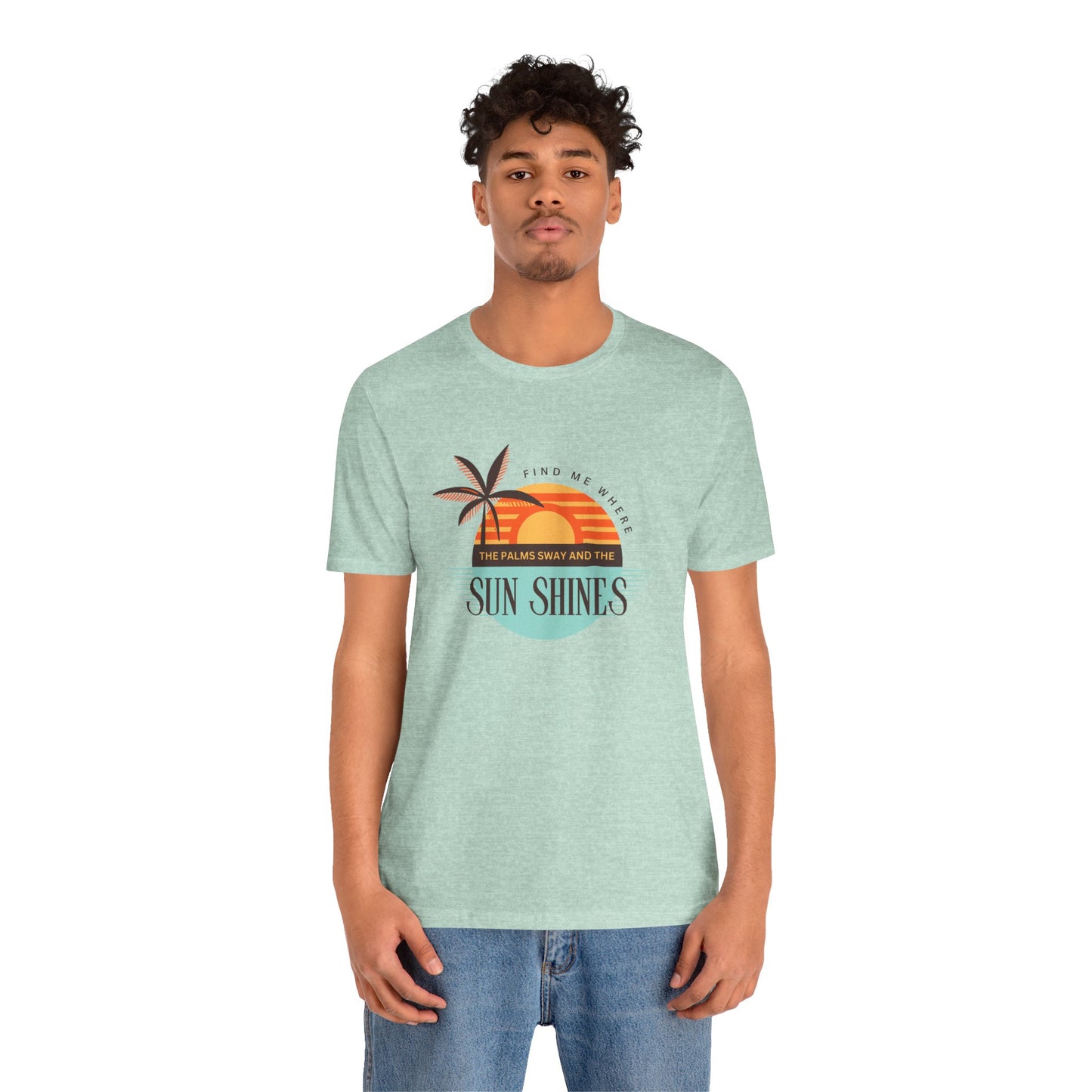 Tropical Vibes Tee - Relaxing Beach Sunset Design for Travelers and Summer Lovers, Perfect Gift for Vacations, Beach Days, and Casual Style