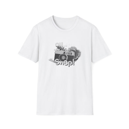 Oh Snap! Graphic T-Shirt, Photography Gift, Unisex Casual Tee, Perfect for Photographers, Photography Lover Apparel