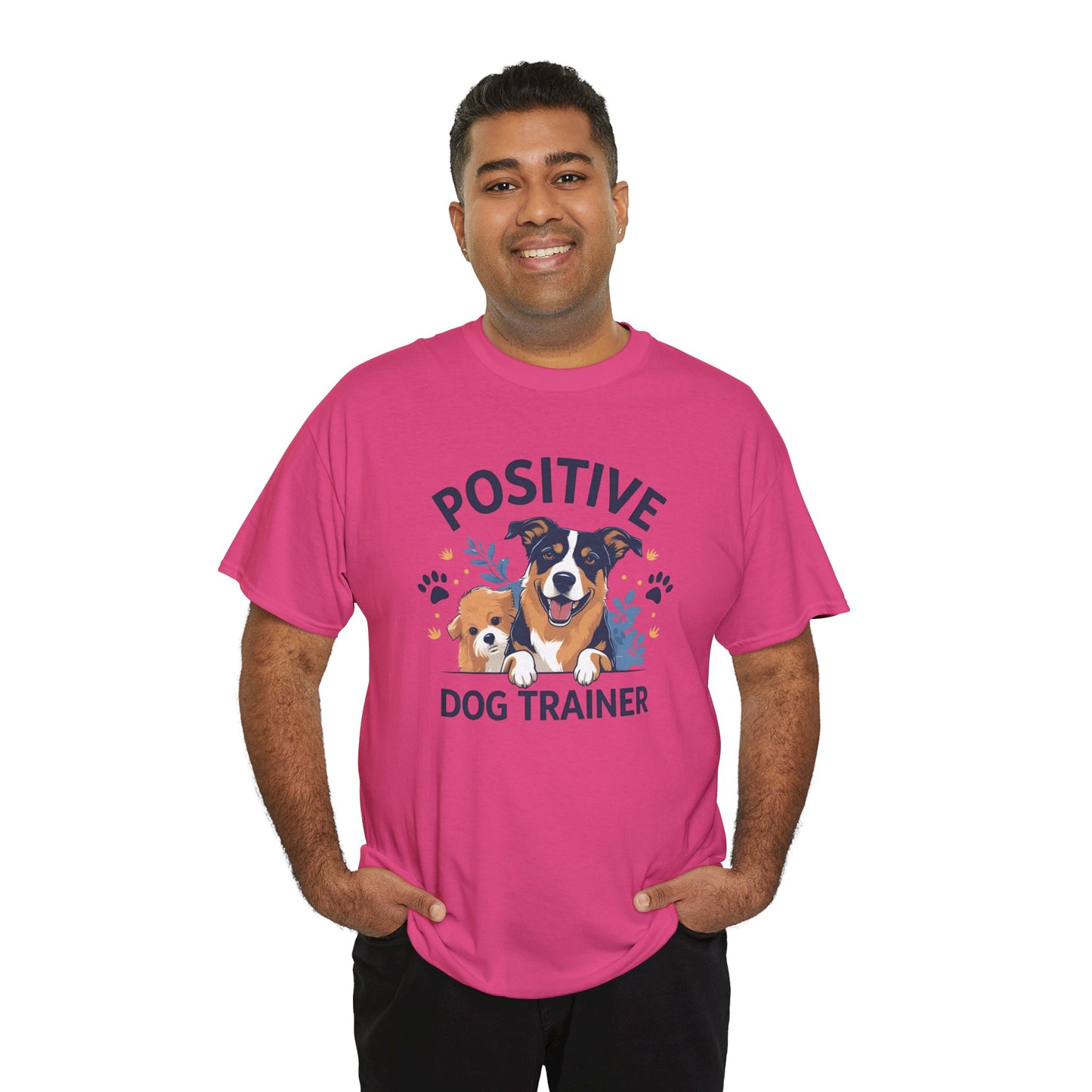 Positive Dog Trainer Tee, Dog Lover Gift, Unisex Cotton T-Shirt, Pet Training Apparel, Animal Care, Casual Dog Shirt