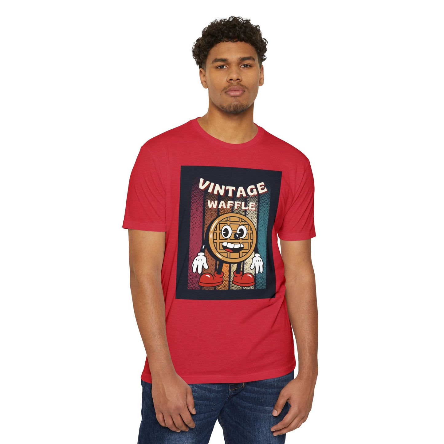 Vintage Waffle Unisex T-Shirt, Fun Retro Tee, Foodie Apparel, Perfect Gift for Breakfast Lovers, Casual Everyday Wear, Unique Graphic Shirt