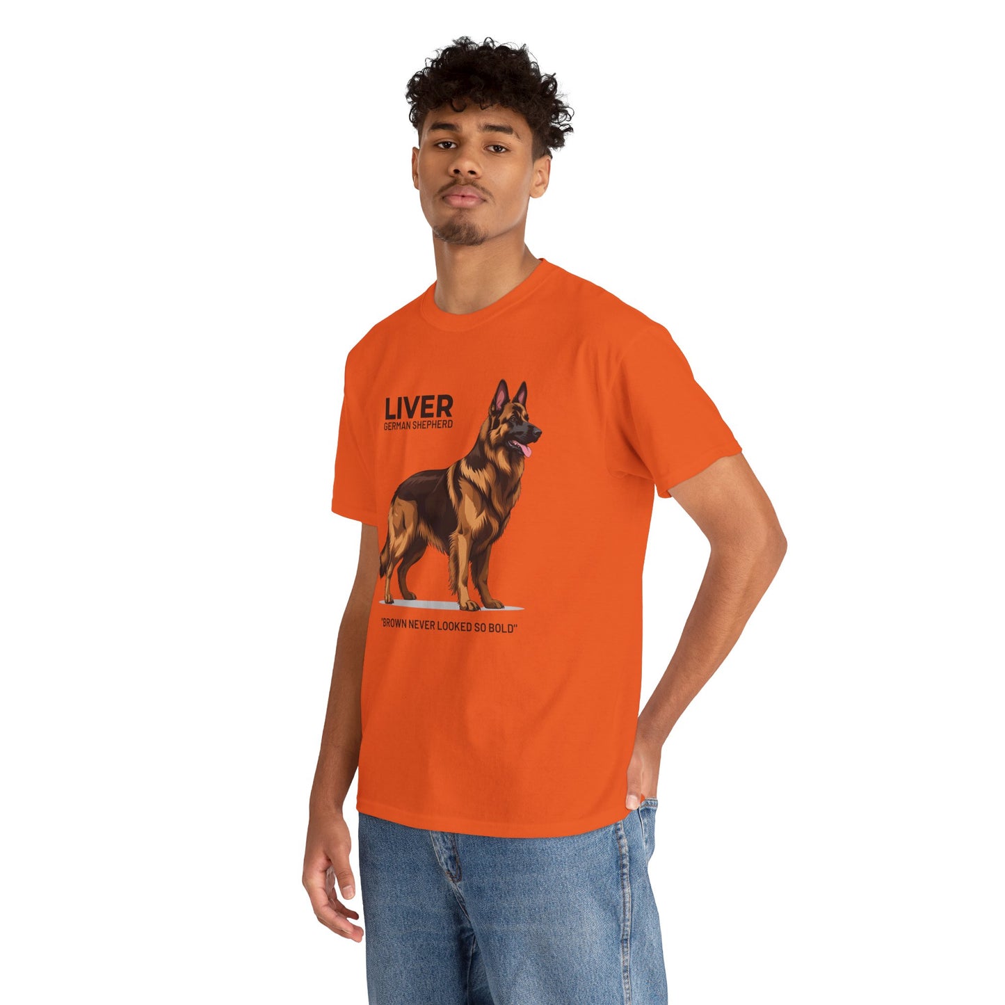 Liver German Shepherd Lover Tee - Brown Never Looked So Bold | Dog Owner Gift, Pet Parent Shirt, Animal Lover Apparel
