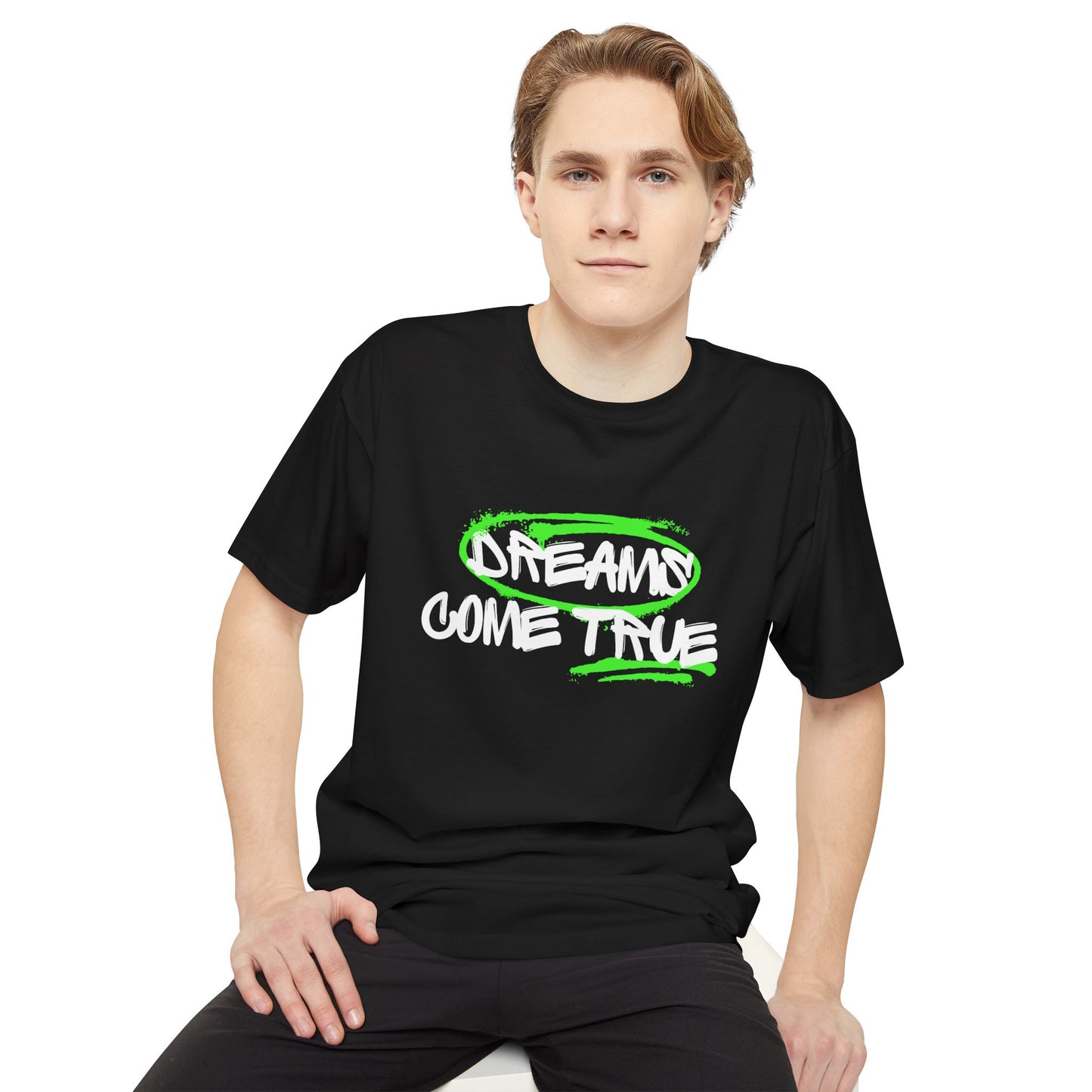 Dreams Come True Unisex Long Body Urban Tee - Relaxed Fit Graphic Tee for Casual Wear, Streetwear, Gift for Dreamers, Motivational