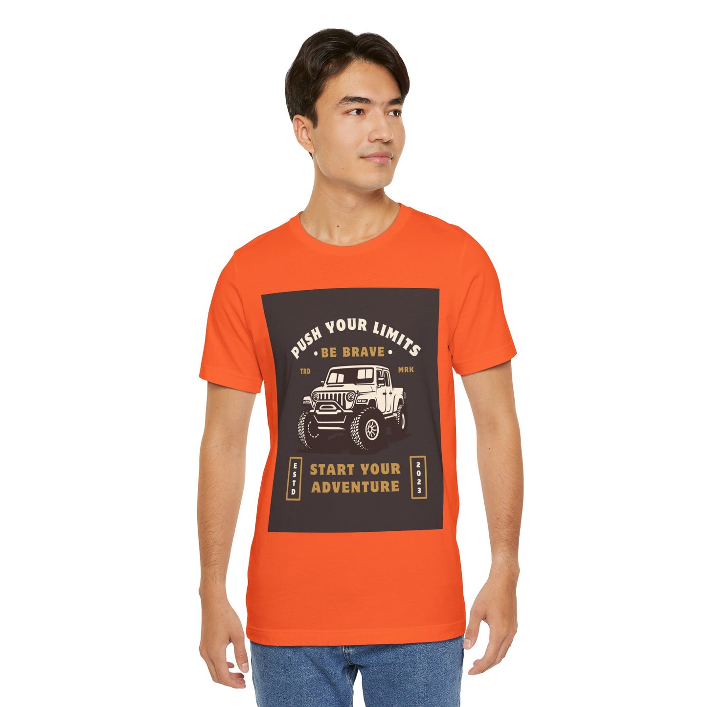 Push Your Limits Adventure-Inspiring Unisex Jersey Tee, Outdoor Shirt, Motivational T-Shirt, Gift for Adventurers, Hiking Apparel, Travel Tee