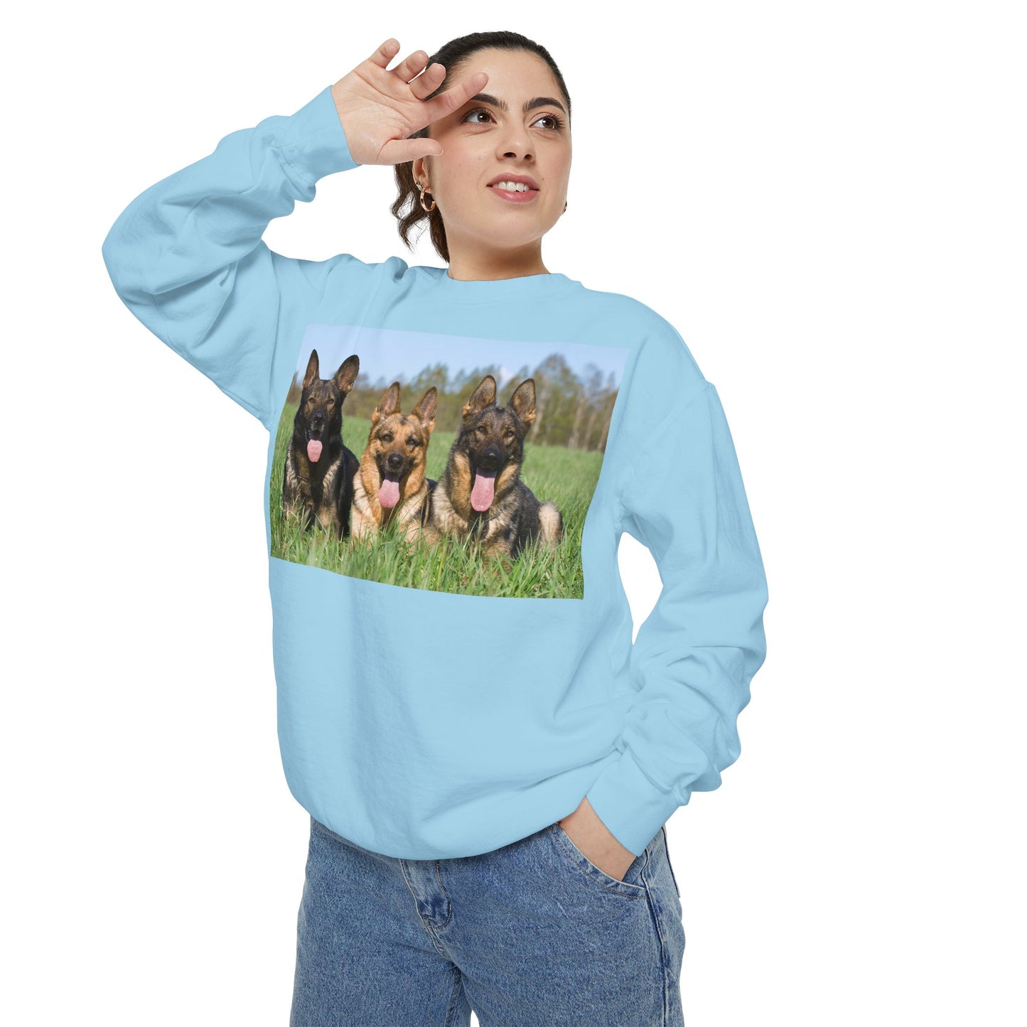 German Shepherd Friends Sweatshirt - Cozy Unisex Apparel for Dog Lovers