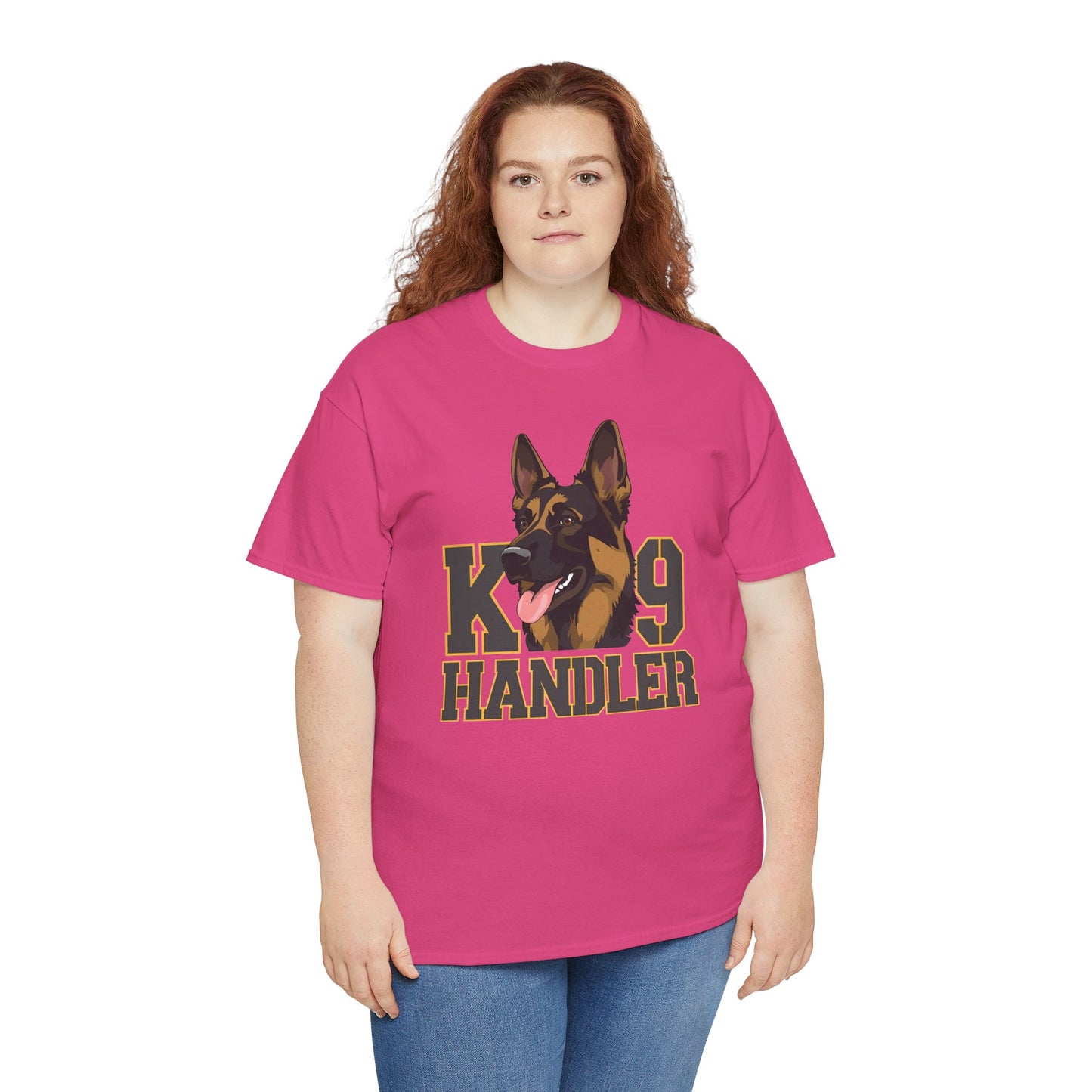 German Shepherd K9 Handler Tee, Perfect for Dog Lovers, Gift for Pet Owners, Unisex Cotton T-Shirt