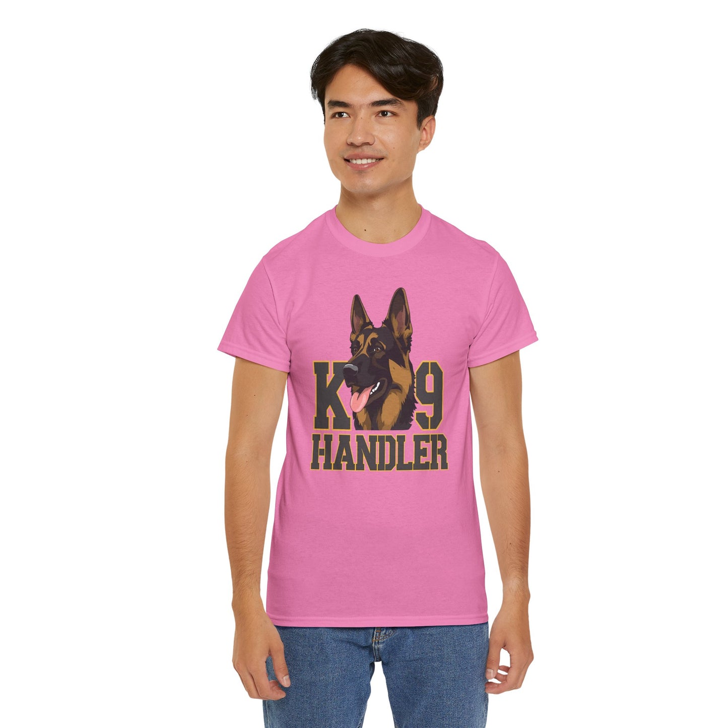 German Shepherd K9 Handler Tee, Perfect for Dog Lovers, Gift for Pet Owners, Unisex Cotton T-Shirt