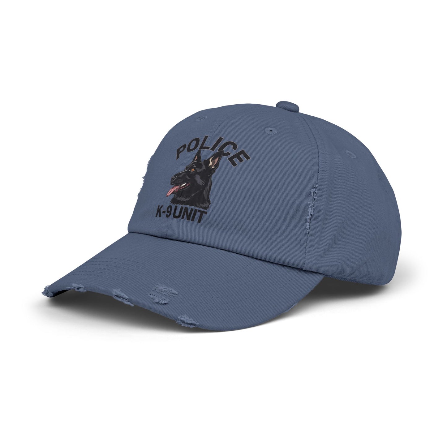 K-9 Unit Police Hat Featuring German Shepherd | Stylish Unisex Distressed Cap | Dog Lover Gift