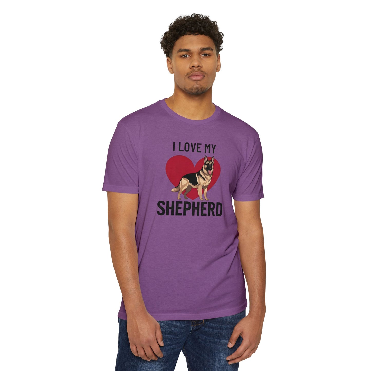 I Love My German Shepherd T-Shirt, Dog Lover Shirt, Pet Owner Tee, Animal Lover Gift, Birthday Gift for Dog Owners, Casual Wear