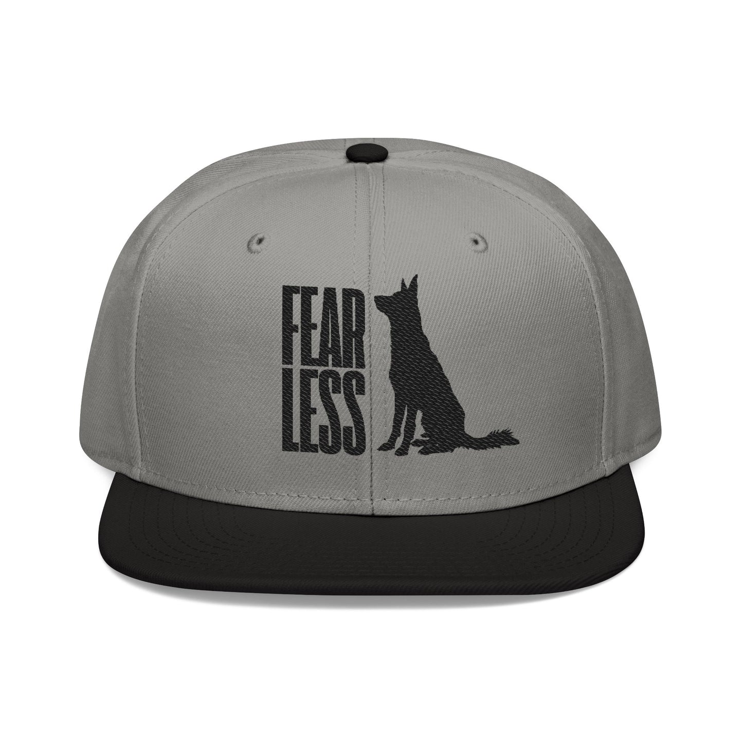 German Shepherd Embroidered Snapback Hat - Fearless