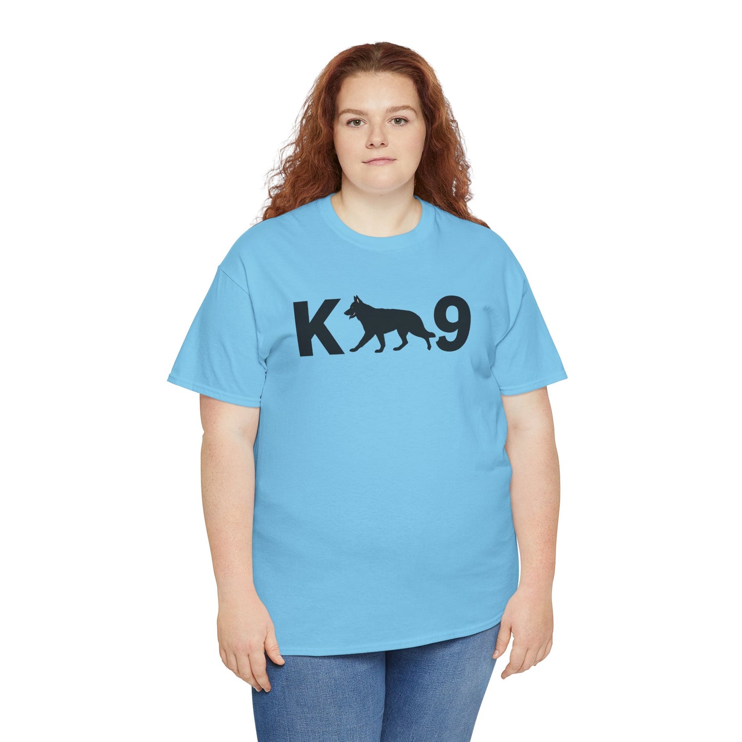 Black German Shepherd K9 Unisex Heavy Cotton Tee - Perfect for Dog Lovers, Pet Owners