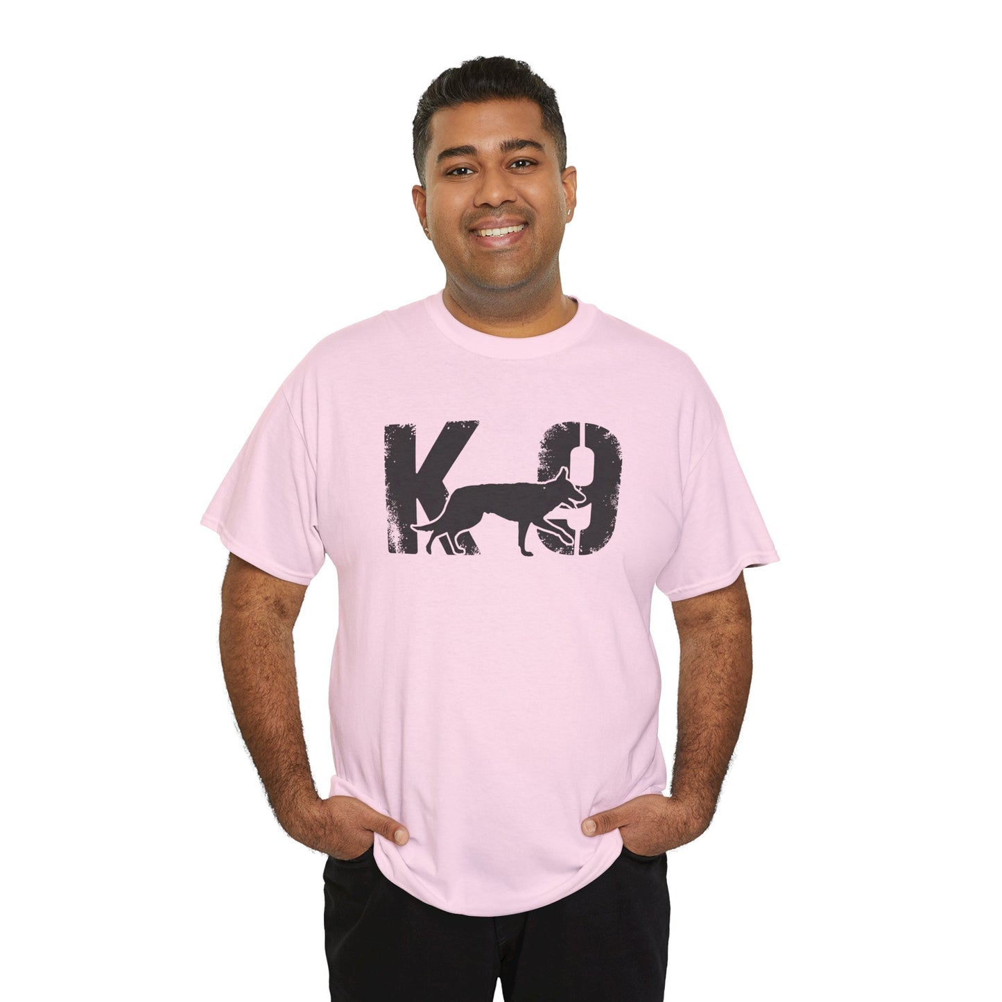 K-9 Dog Lover's Unisex Heavy Cotton Tee | T-Shirt for K-9 Handler | Dog Between K and 9 Design
