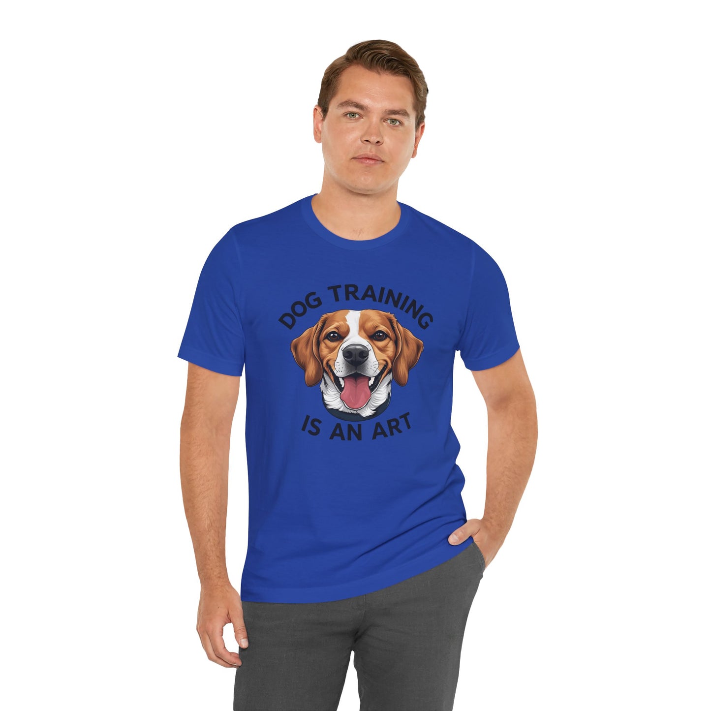 Dog Training is An Art Tee - Unisex Jersey Short Sleeve, Gift for Dog Lovers, Training T-Shirt, Dog Owner Apparel, Cute Canine Shirt