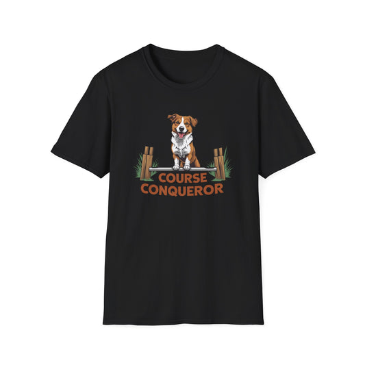 Course Conqueror Dog Training Shirt | Dog Owner Gift, Casual Wear, Funny Pet Apparel, Canine Enthusiast Top