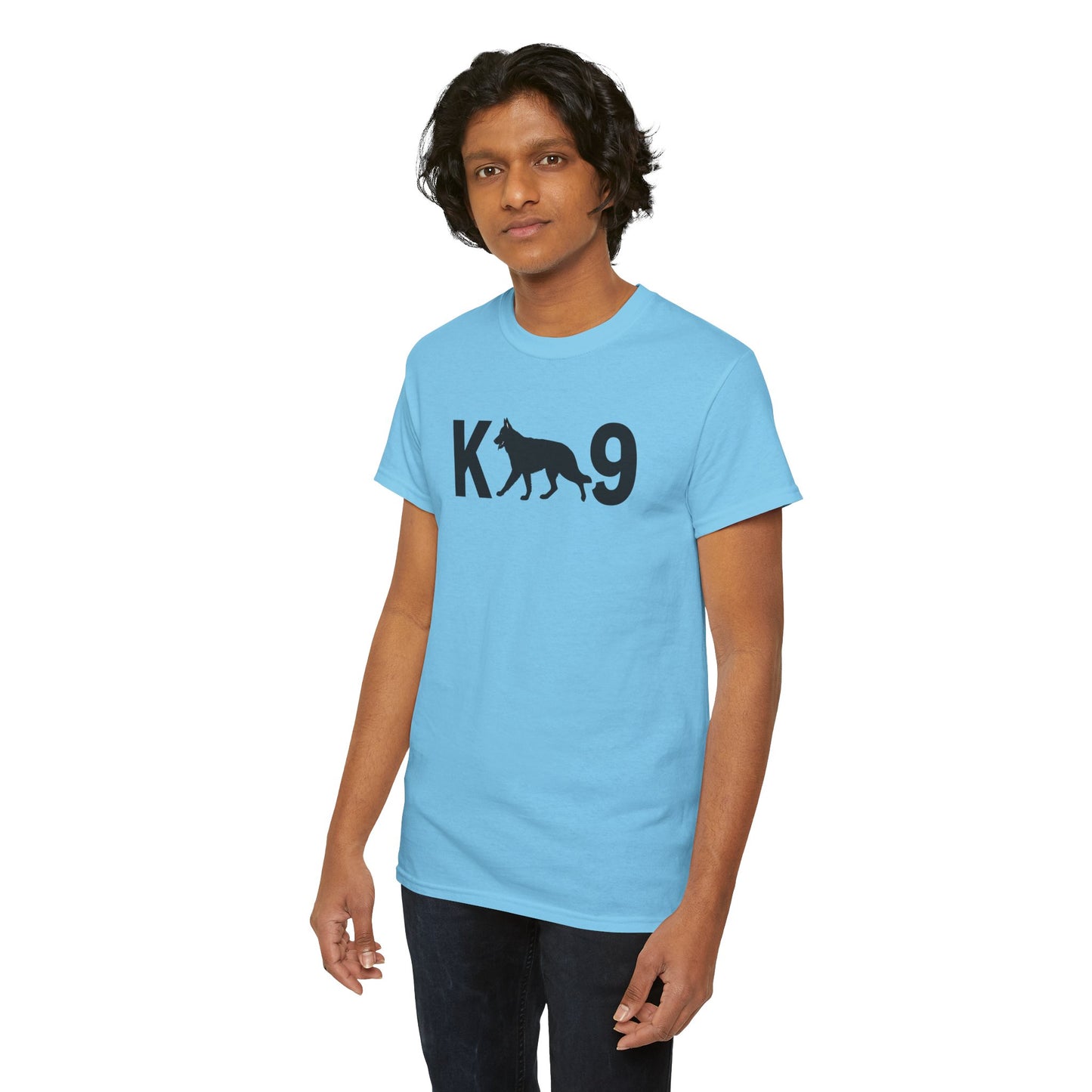 Black German Shepherd K9 Unisex Heavy Cotton Tee - Perfect for Dog Lovers, Pet Owners