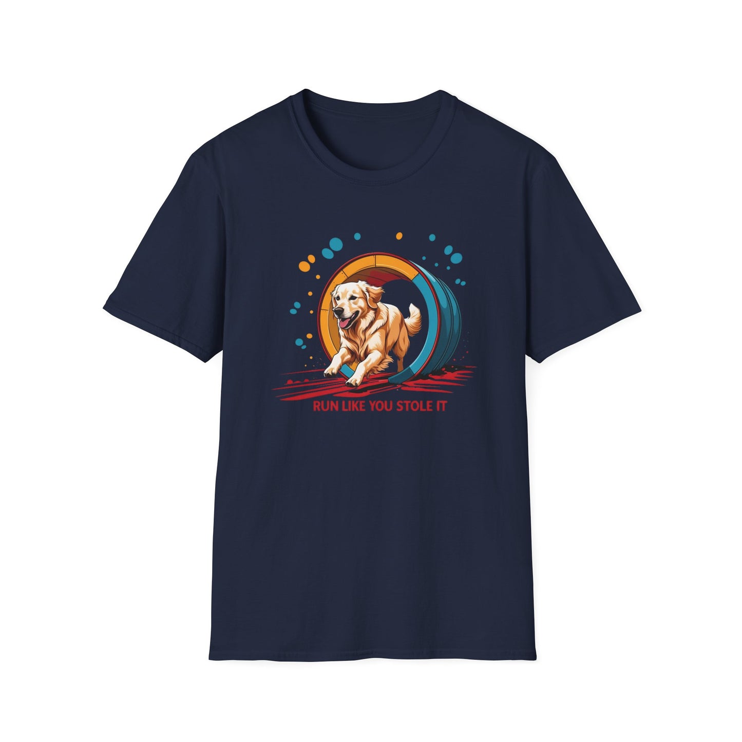 Dog Agility T-Shirt - Run Like You Stole It, Perfect for Dog Trainers, Summer Outfits, Fun Casual Wear