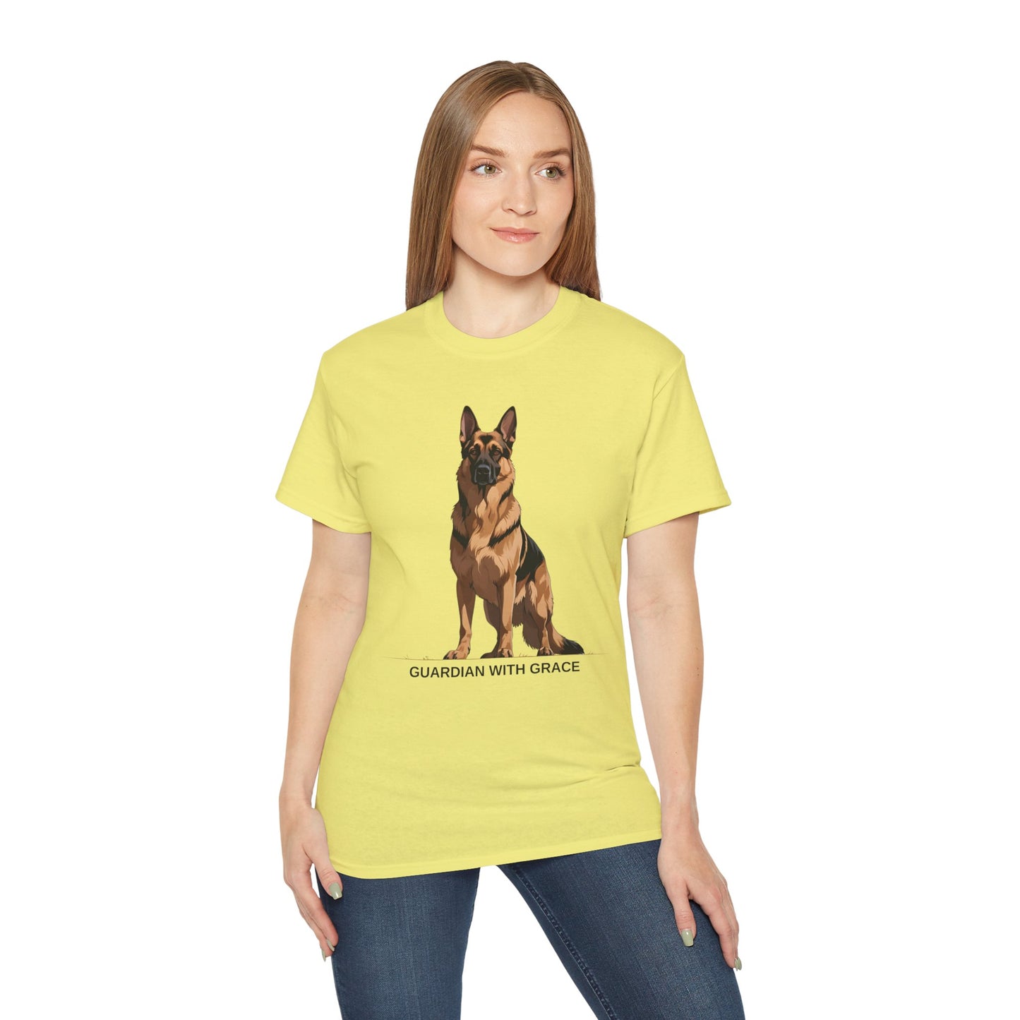 German Shepherd Guardian Tee - Unisex Ultra Cotton Shirt, Dog Lover Gift, Animal Spirit Apparel, Pet Memorial, Birthday Tee, Casual Wear