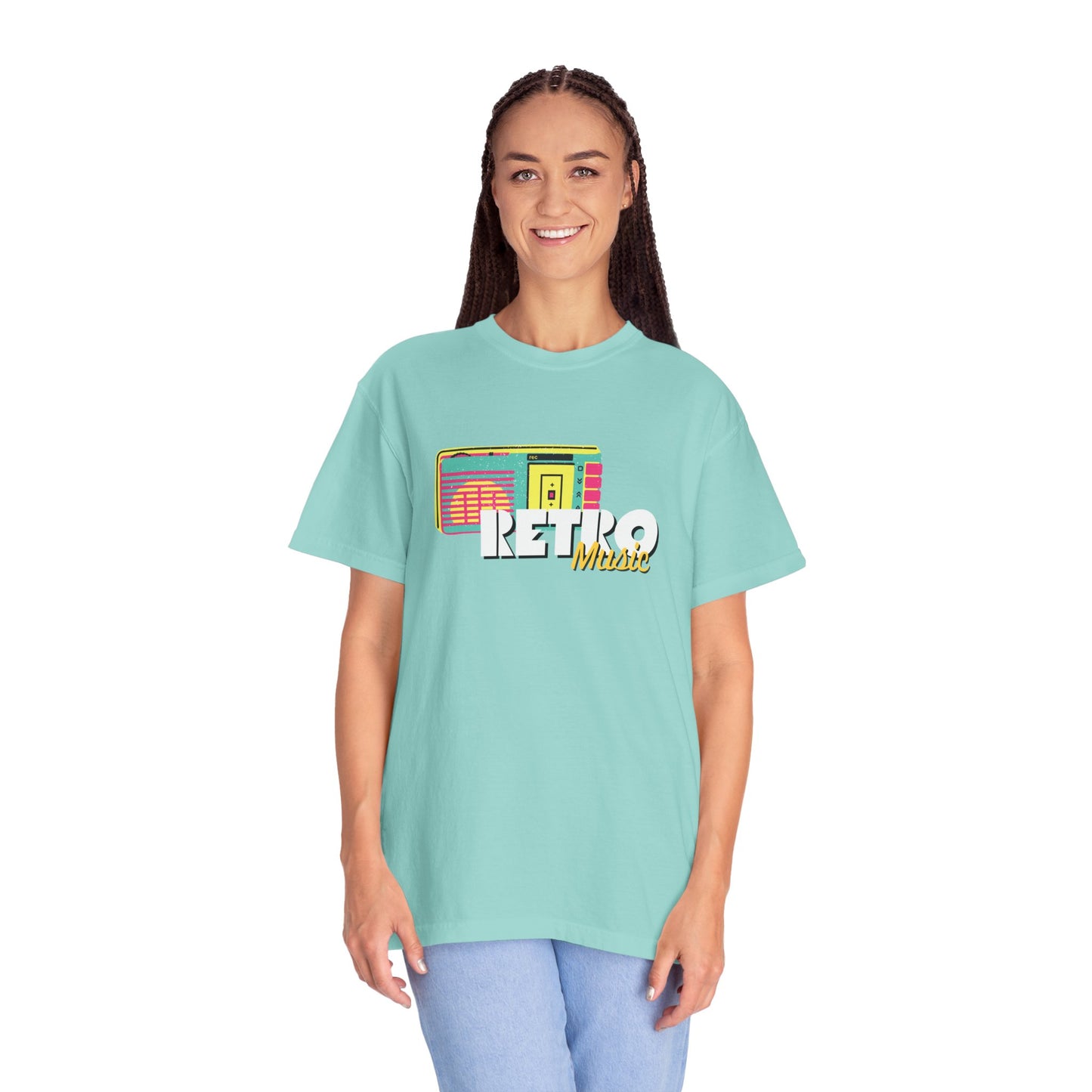 Retro Music T-Shirt, Vintage Style Tee, Unisex Garment-Dyed Shirt, Perfect for Music Lovers, Great for Festivals and Gifts