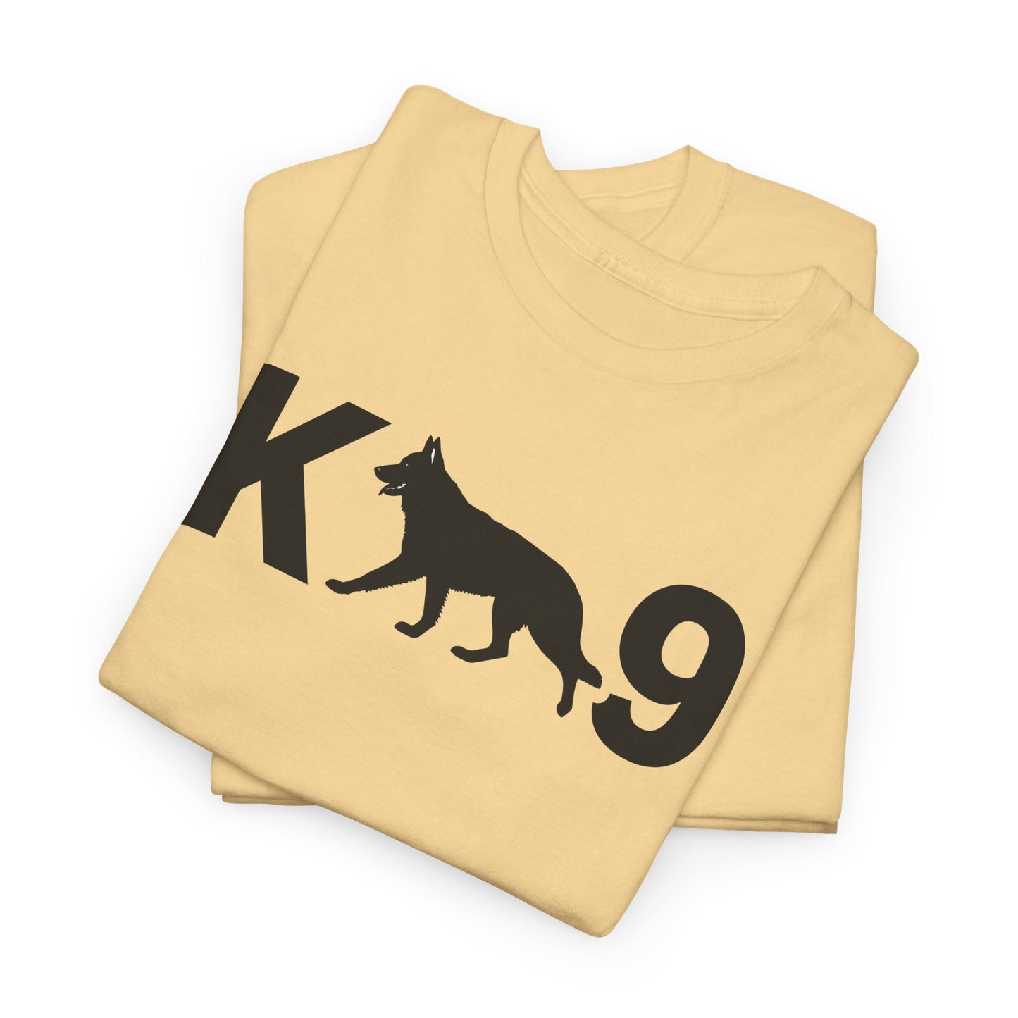 Black German Shepherd K9 Unisex Heavy Cotton Tee - Perfect for Dog Lovers, Pet Owners