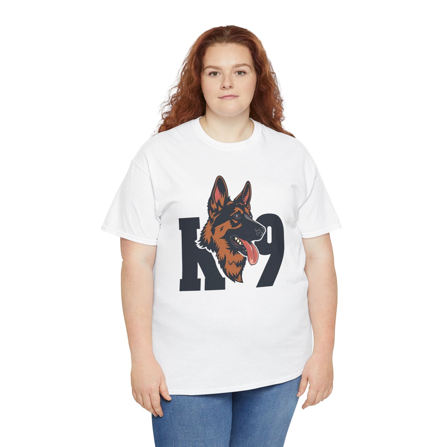 German Shepherd K9 Lover Unisex Heavy Cotton Tee | Dog Owner Gift, Dog Lover Apparel