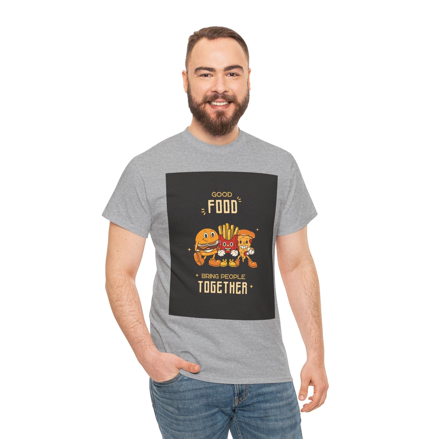 Good Food Unisex Tee | Fun Foodie Shirt, Gift for Food Lovers, Casual Wear, Kitchen Humor, BBQ Party