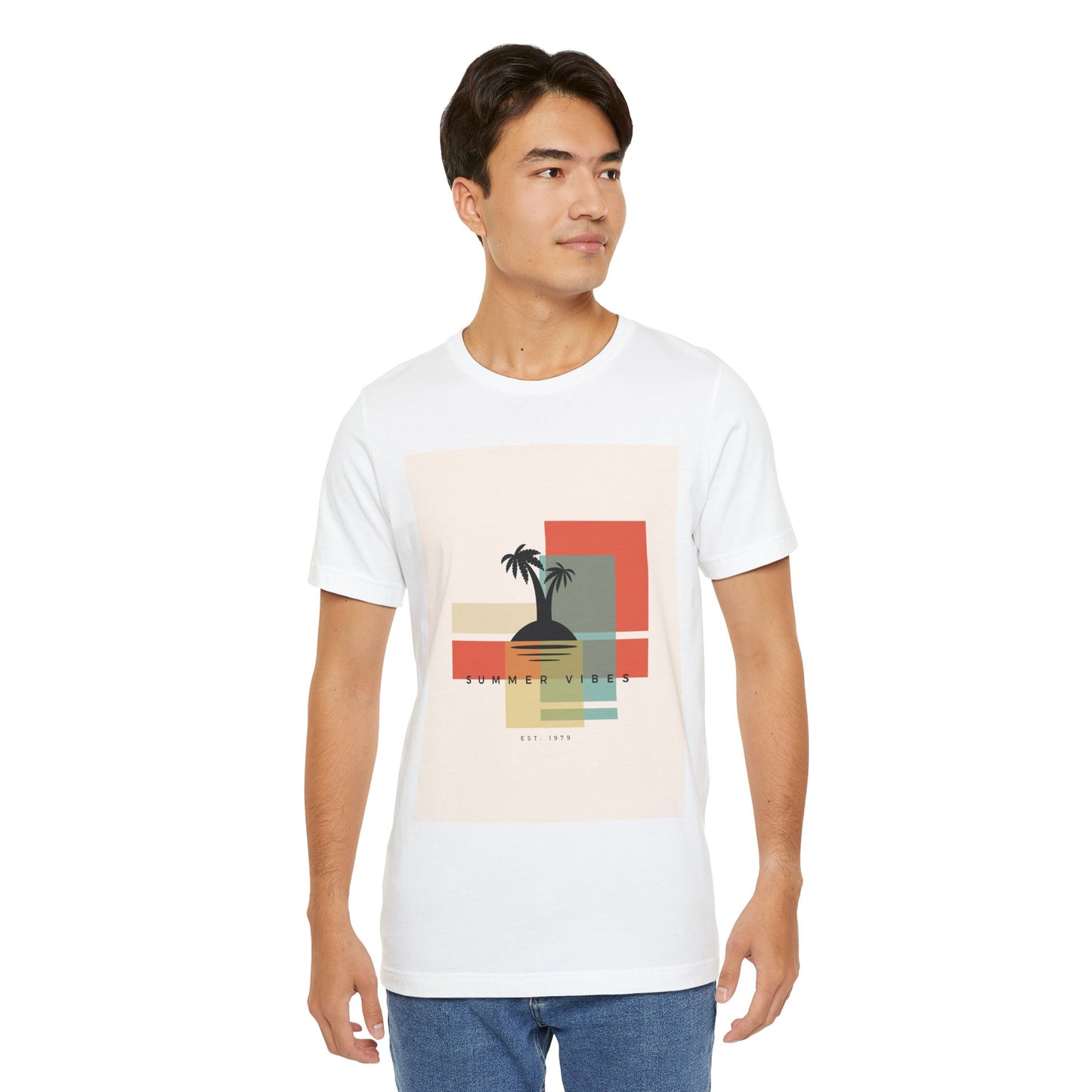 Tropical Sunset Tee, Summer Vibes Shirt, Vacation Outfit, Unisex Graphic Tee, Gift for Beach Lovers, Casual Wear