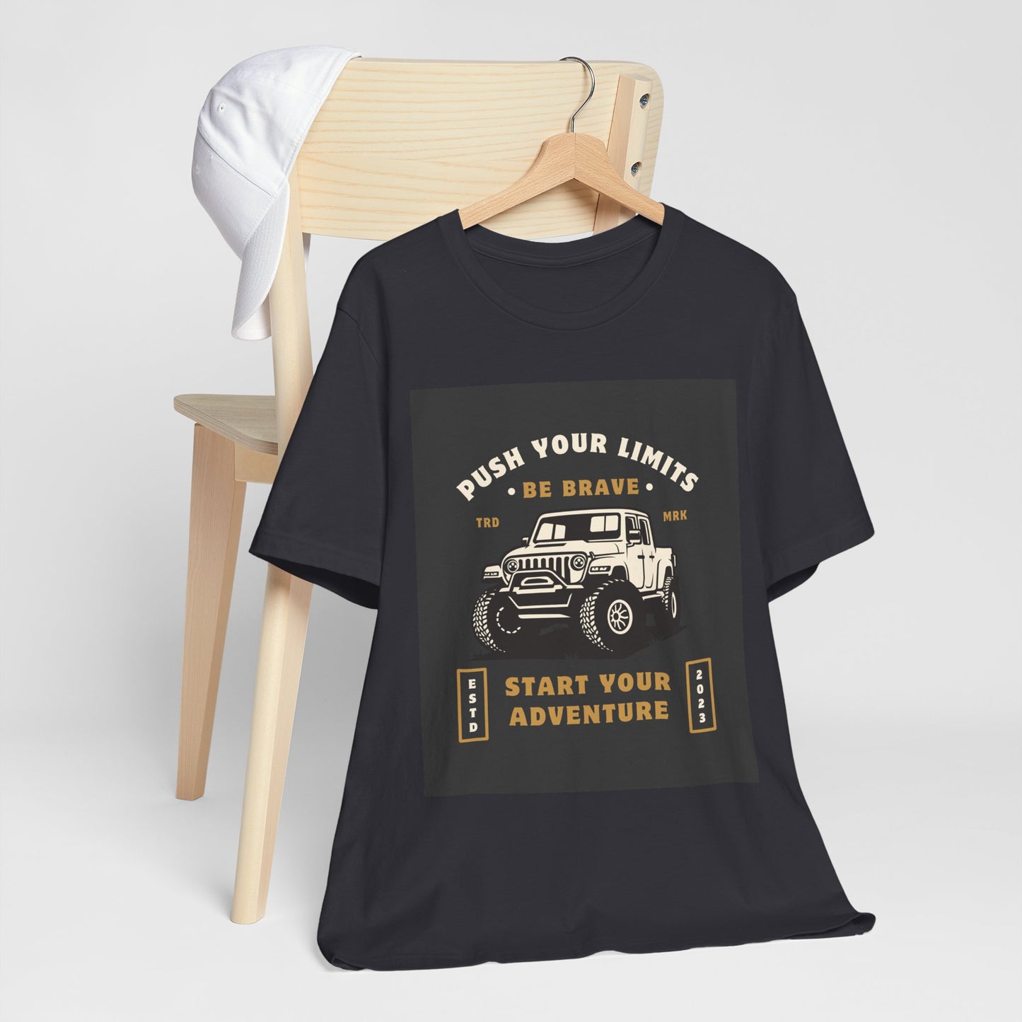 Push Your Limits Adventure-Inspiring Unisex Jersey Tee, Outdoor Shirt, Motivational T-Shirt, Gift for Adventurers, Hiking Apparel, Travel Tee
