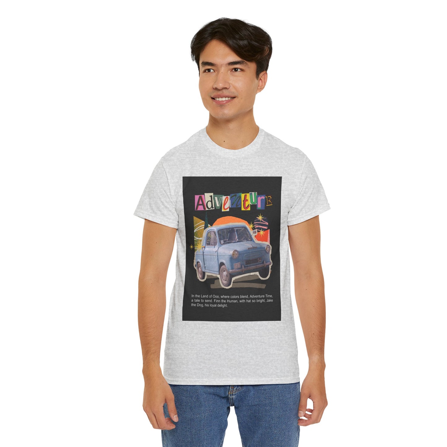 Adventure-Themed Unisex Cotton Tee, Retro Car Graphic Tee, Travel T-Shirt, Gift for Adventurers, Vintage Exploration Top