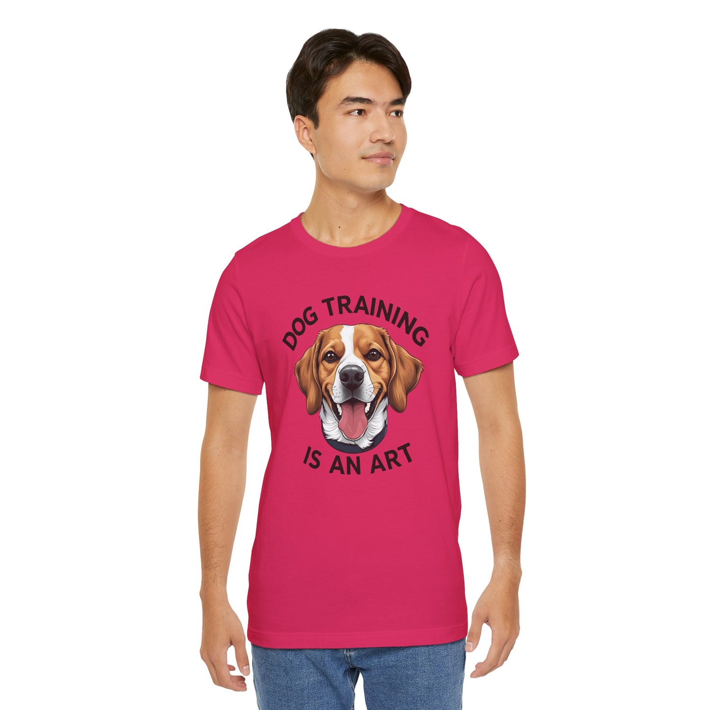 Dog Training is An Art Tee - Unisex Jersey Short Sleeve, Gift for Dog Lovers, Training T-Shirt, Dog Owner Apparel, Cute Canine Shirt