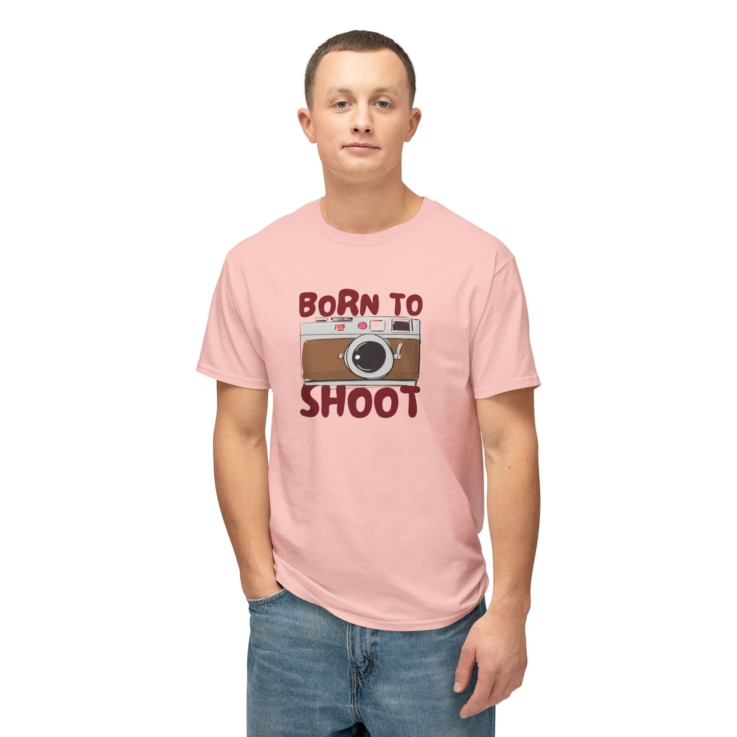 Camera Lover's Unisex T-Shirt – Born to Shoot, Photography Gift, Fun Shirt for Photographers, Unique Tee for Events, Casual Wear