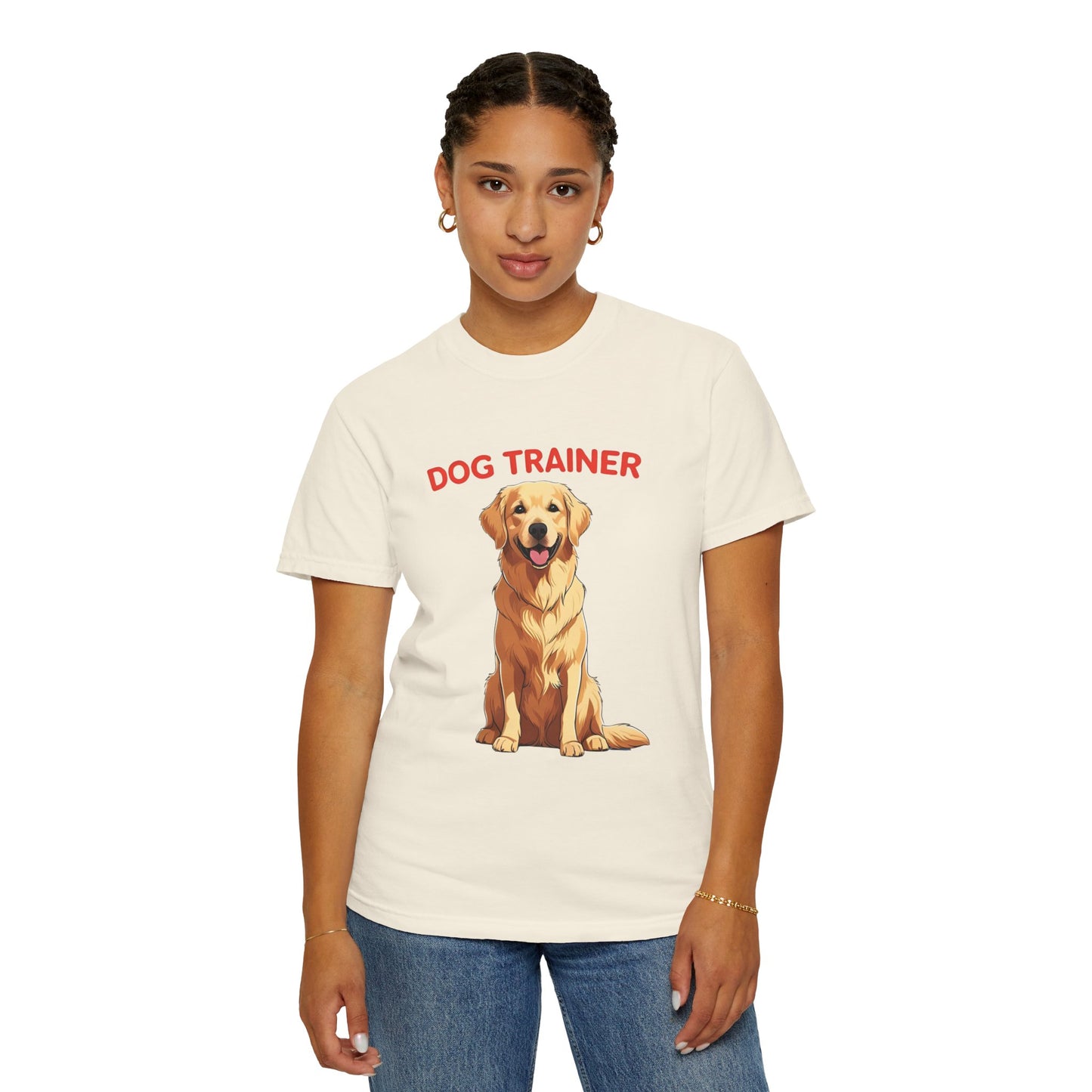 Dog Trainer Unisex Garment-Dyed T-Shirt | Perfect Gift for Dog Lovers, Pet Owners, Trainers, Birthdays, and Everyday Use